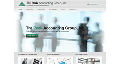 Desktop Screenshot of peakaccountinggroup.com