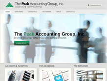 Tablet Screenshot of peakaccountinggroup.com